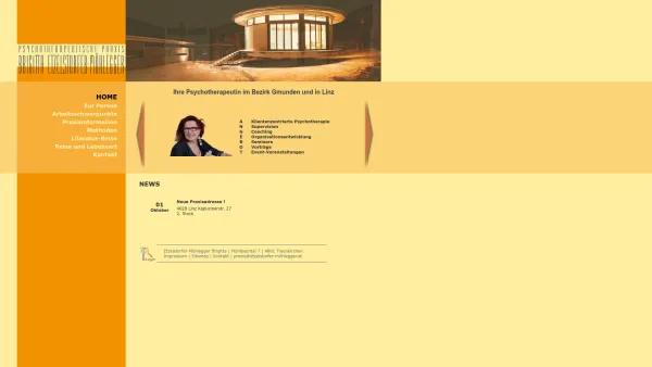 Website Screenshot: Psychotherapeutische Praxis Brigitta Etzelstorfer - Psychotherapeutin im Bezirk Gmunden und in Linz - Etzelstorfer-Mühlegger Brigitta - Date: 2023-06-22 15:00:33