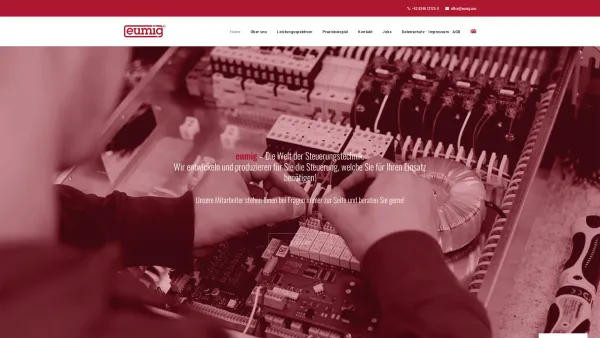 Website Screenshot: eumig industrie-tv Gesellschaft m. b. H. - Home - eumig - Die Welt der Steuerungstechnik! - Date: 2023-06-22 15:00:33