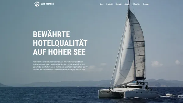 Website Screenshot: Euro Yachting - EuroYachting - extraordinary hospitality at sea - Date: 2023-06-14 10:37:29