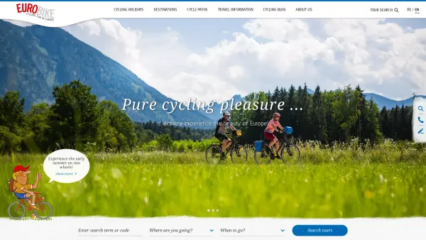 Website Screenshot: Eurofun Touristik GmbH - Eurobike Cycling Holidays | Cycling fun in Europe - Date: 2023-06-14 10:39:40