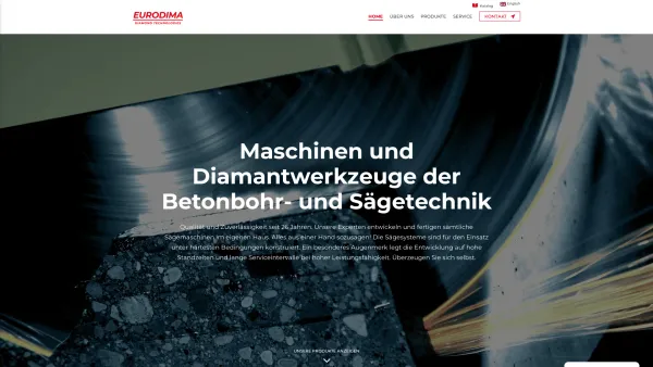 Website Screenshot: EDT EURODIMA GMBH Diamond Technologies - Home - EURODIMA GmbH & Co KG - Date: 2023-06-14 10:47:29