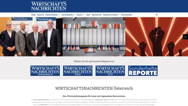 Website Screenshot: Wirtschaftsnachrichten bei EUROMEDIEN - WIRTSCHAFTSNACHRICHTEN | Donauraum | West | Süd - Date: 2023-06-22 15:11:16