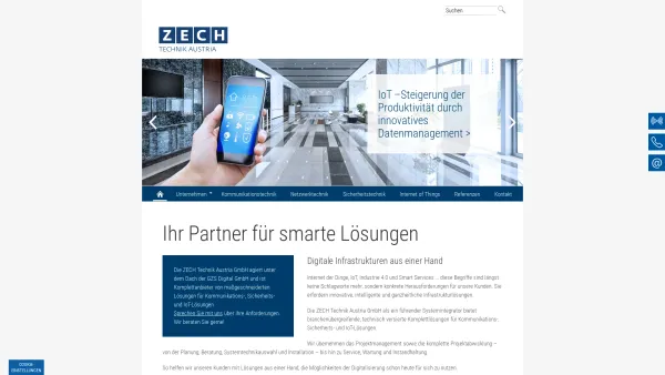 Website Screenshot: euromicron austria GmbH - Ihr Partner für Telekommunikations- und Gebäudetechnik | ZECH Technik Austria - Date: 2023-06-22 15:11:16
