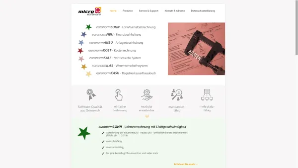 Website Screenshot: MICRO Datenverarbeitung GmbH - euronorm - Date: 2023-06-22 15:11:16