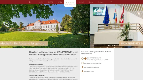 Website Screenshot: Buchwieser Bruno Dr Europahaus Europäisches Studentenzentrum der Europahaus Wien - Europahaus Seminarhotel / Event & Hochzeitslocation, 1140 Wien - Date: 2023-06-22 15:13:21