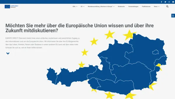 Website Screenshot: BürgerInnenbüro Info Point Europa im Rathaus d Stadt EuropeDirekt - EUROPE DIRECT Österreich - Europe Direct - Date: 2023-06-22 15:13:21