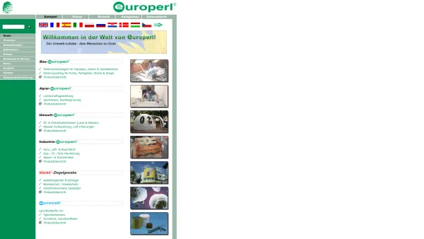 Website Screenshot: Stauss-Perlite europerl - Europerl - Home - Date: 2023-06-22 15:13:21