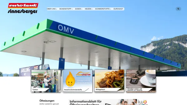 Website Screenshot: eurotank Sinnesberger Mineralölvertriebs GmbH - Sinnesberger Mineralölvertriebs-GmbH | offizieller OMV Markenpartner - Date: 2023-06-22 15:13:21