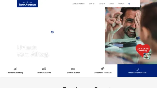 Website Screenshot: EurothermenResort Bad Ischl GmbH & Co KG - Thermen in Österreich | Eurothermen Resort - Date: 2023-06-15 16:02:34