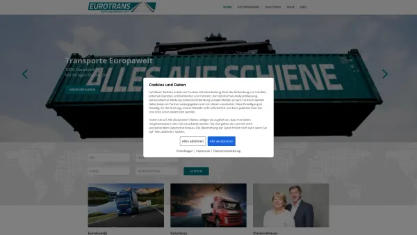 Website Screenshot: Eurotrans Speditionsgesellschaft .m.b.H - Eurotrans bringts - Eurotrans : Eurotrans - Date: 2023-06-22 15:13:21