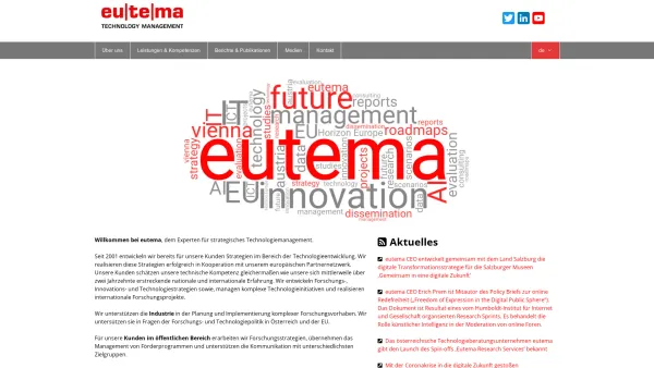 Website Screenshot: eutema Technology Management GmbH - eutema - Date: 2023-06-22 15:13:21