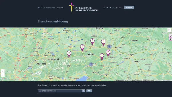 Website Screenshot: Evangelische Akademie - Erwachsenenbildung – Evangelische Kirche in Österreich - Date: 2023-06-15 16:02:34