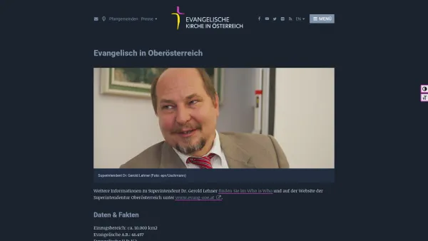 Website Screenshot: Evangelische Kirche - Evangelisch in Oberösterreich › Evangelische Kirche in Österreich - Date: 2023-06-15 16:02:34