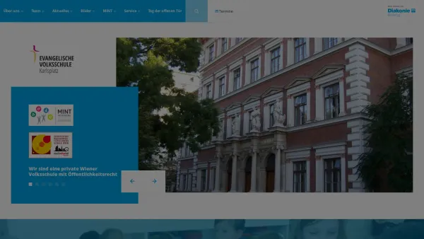 Website Screenshot: Evangelische Volkschule am Karlsplatz Wien - Startseite - Evangelische Volksschule - Date: 2023-06-22 15:13:22