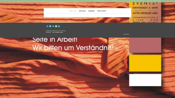Website Screenshot: EVENTS² Eventdesign mehr - Über uns - events2s Webseite! - Date: 2023-06-22 15:00:38