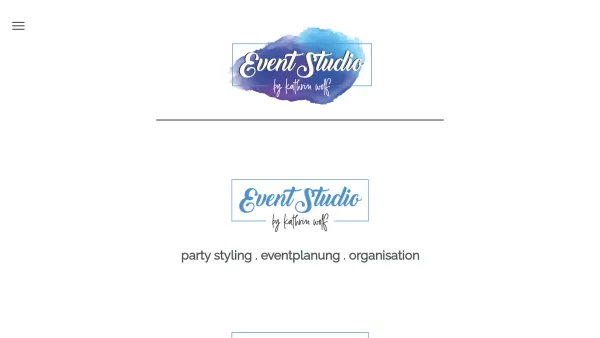 Website Screenshot: Event Studio by Kathrin Wolf - party styling . eventplanung . organisation - eventstudio-wolf - Date: 2023-06-14 10:39:42