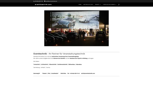 Website Screenshot: Wiener Event Technik Herzlich - Eventtechnik - Veranstaltungstechnik - Date: 2023-06-14 10:39:42