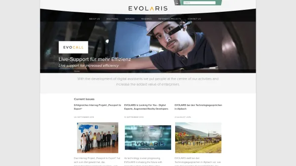 Website Screenshot: evolaris eBusiness competence center - EVOLARIS | Shaping Digital Innovation - Date: 2023-06-22 15:00:38