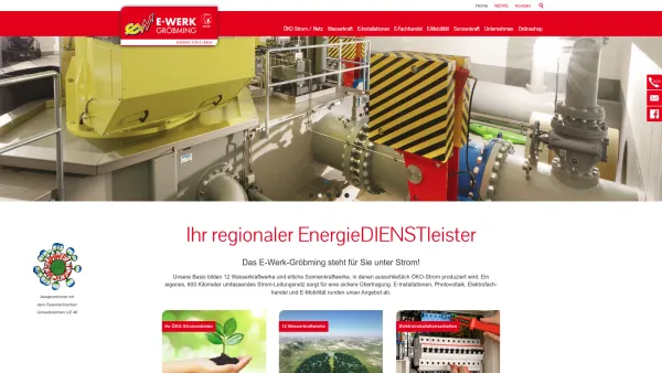 Website Screenshot: E-Werk Gröbming - E-Werk Gröbming - Ihr regionaler EngerieDIENSTleister - Date: 2023-06-22 15:00:38