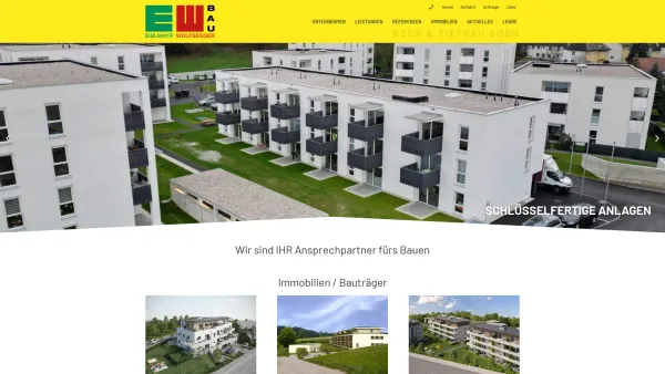 Website Screenshot: EW-BAU GmbH - EW Bau GmbH - Bau | Planung | Immobilien | Hochbau, Baufirma - Date: 2023-06-22 15:00:38