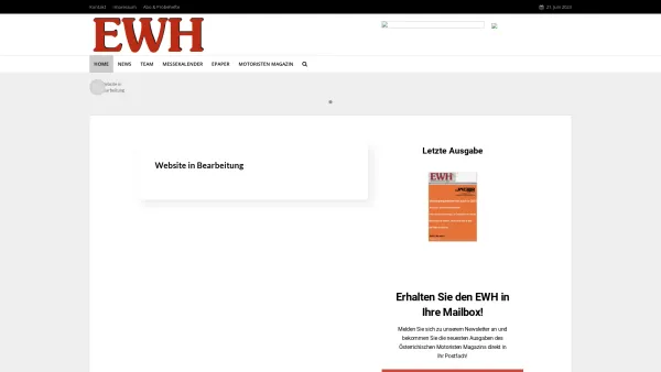 Website Screenshot: EWH FÜRST POLATSCHEK SCHINDLER inode wir_verbinden Sie mit Highspeed Internet - EWH – Fachblatt Eisenwaren & Co - Date: 2023-06-22 15:00:38