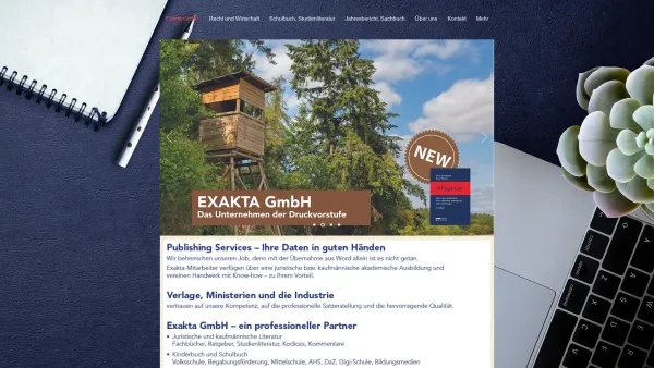 Website Screenshot: Exakta GmbH – Layout, Satz und Bild - Exakta GmbH | Meinewebsite 1 - Date: 2023-06-22 15:00:38