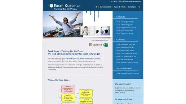 Website Screenshot: www.excel-kurs.at - Excel Kurse - Training für die Praxis - Date: 2023-06-15 16:02:34