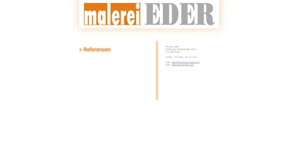 Website Screenshot: Exclusiv-Malerei Eder und Riedl wir malen Ihre Träume - ..:: malerei EDER ::.. - Date: 2023-06-22 15:00:38