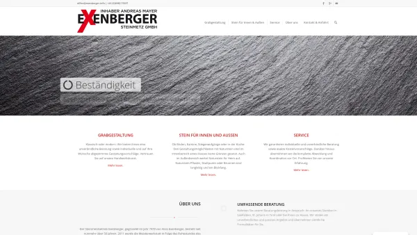 Website Screenshot: Alois Exenberger Steinmetzmeister Gesellschaft Steinmetzmeister Exenberger - Steinmetz Exenberger | Home - Date: 2023-06-22 15:00:38