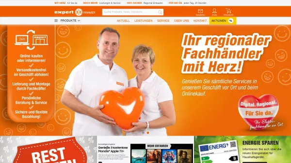 Website Screenshot: Kurt Wimmer Gesellschaft Domain - Ihr regionaler Elektro-Fachhändler - Expert Wimmer - Date: 2023-06-22 15:13:22