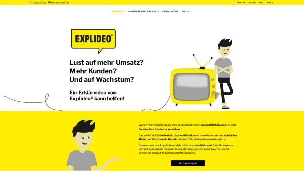 Website Screenshot: Explideo e.U. - Werbefilmproduktion für Wien und NÖ – Explideo® - Date: 2023-06-26 10:26:16