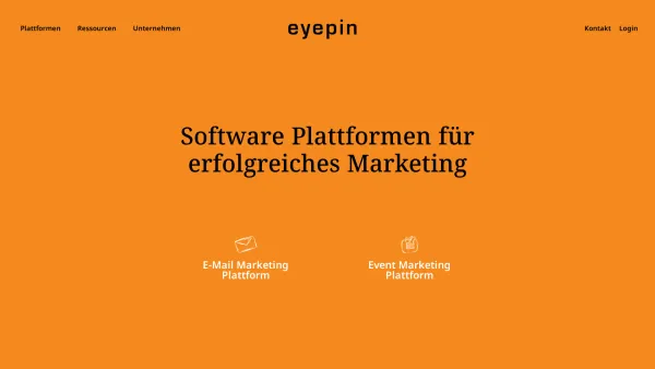 Website Screenshot: eyepin® eMarketing Software Crosslinks GmbH - E-mail Software Plattformen für erfolgreiches Marketing by Eyepin - Date: 2023-06-22 15:11:19
