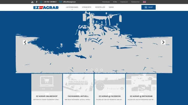 Website Screenshot: EZ-AGRAR Einkaufsgenossenschaft des Landmaschinenhandels handwerks registrierte Genossenschaft mit EZ Agrar - Date: 2023-06-14 10:39:42