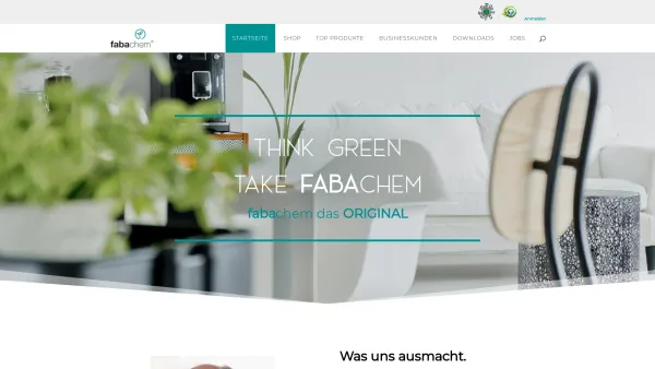 Website Screenshot: fabachem Astleithner GmbH - fabachem - think green take fabachem - Date: 2023-06-22 15:11:19
