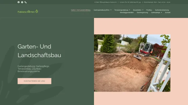Website Screenshot: Fabians Garten, Gartenarbeiten in Wien - Gartengestaltung & Gartenpflege in Wien und Umgebung - Fabians Garten - Date: 2023-06-26 10:26:16