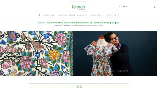 Website Screenshot: fabrari wear the world Nachhaltiges Mode-Design Wien - Nachhaltiges Mode-Design Wien - fabrari wear the world - Date: 2023-06-26 10:26:16
