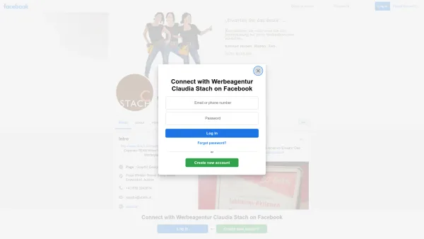 Website Screenshot: WerbeAGENTUR C.STACH - Werbeagentur Claudia Stach | Groß-Enzersdorf | Facebook - Date: 2023-06-15 16:02:34