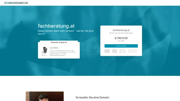 Website Screenshot: Fachberatung - Der Domainname fachberatung.at steht zum Verkauf. - Date: 2023-06-22 15:00:41