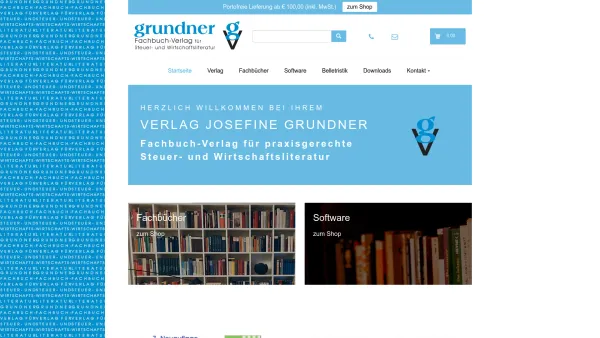 Website Screenshot: Grundner Fachbuch Verlag für Steuer und Wirtschaftsliteratur - Fachbuch-Verlag - Date: 2023-06-22 15:00:41