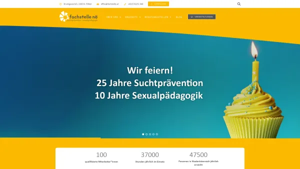 Website Screenshot: Fachstelle für Suchtprävention NÖ - Fachstelle NÖ » Suchtprävention und Sexualpädagogik - Date: 2023-06-15 16:02:34