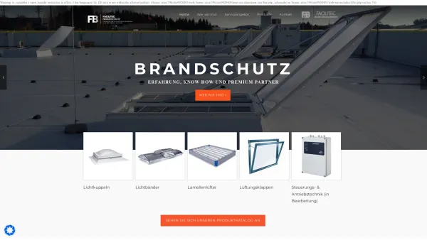 Website Screenshot: Facilitec Brandschutz GmbH - ? Facilitec Brandschutz - Ihr Partner für Brandschutzanlagen in Österreich - Date: 2023-06-15 16:02:34