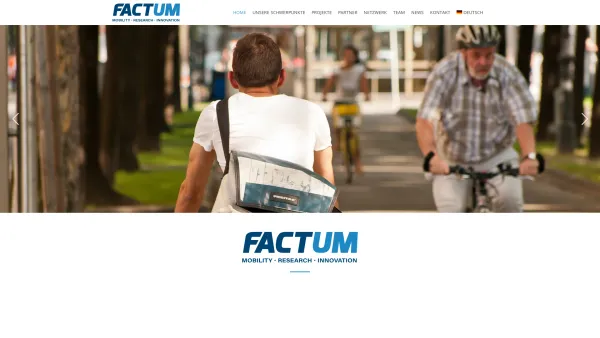 Website Screenshot: FACTUM Chaloupka & Risser OHG - Factum - Das private Forschungsinstitut für Mobilitäts- und Sozialanalysen - Date: 2023-06-22 15:00:41