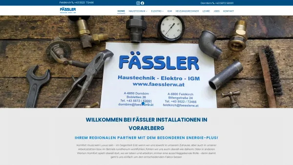 Website Screenshot: bei Fässler Installationen Dornbirn - Fässler Installation - Date: 2023-06-15 16:02:34