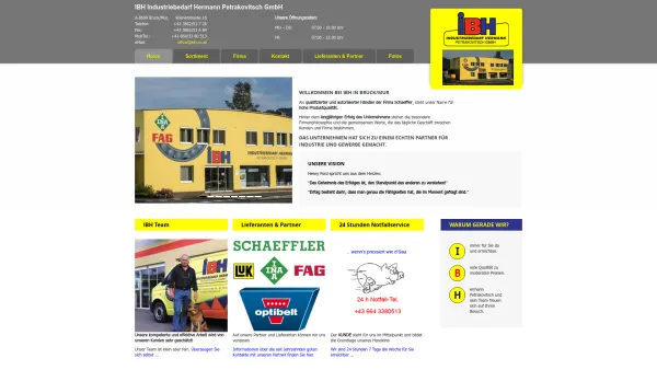 Website Screenshot: IBH Industriebedarf Hermann GesmbH - Date: 2023-06-14 10:39:42