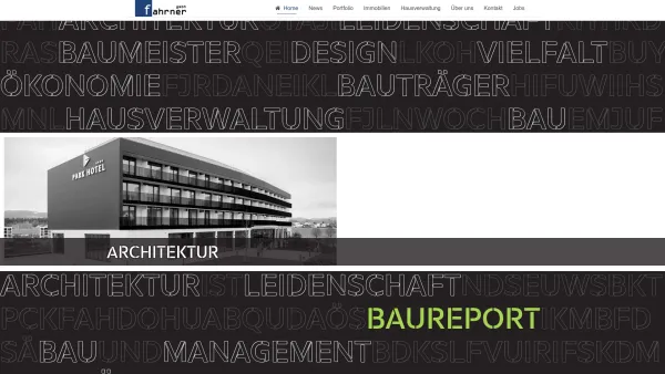 Website Screenshot: Fahrner GmbH - Fahrner GmbH : Architektur Baumeister Bauträger Immobilienmanagement - Date: 2023-06-22 15:00:41