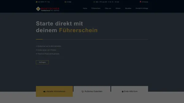 Website Screenshot: Fahrschule Burtscher-Ing.Nenning - Fahrschule Burtscher Hard : Starte direkt mit deinem Führerschein - Date: 2023-06-22 15:00:41