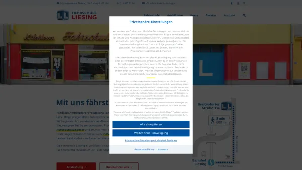 Website Screenshot: Fahrschule Liesing Inh. Karl Schlosser - Fahrschule Liesing in der Breitenfurter Straße 334, 1230 Wien - Date: 2023-06-15 16:02:34