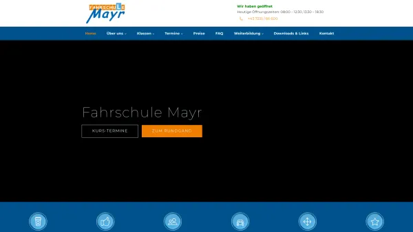 Website Screenshot: Rudolf Fahrschule Mayr Aussenstelle Linz-Leonding - Home - Fahrschule Mayr - Date: 2023-06-22 15:00:42