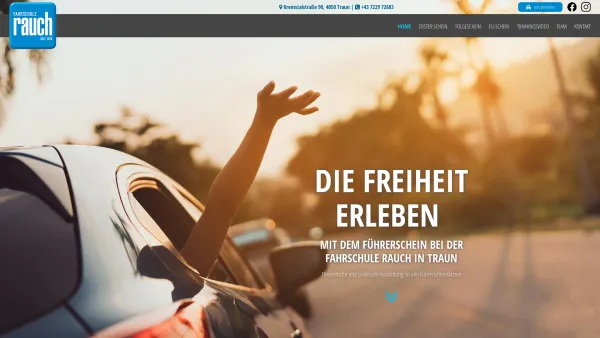 Website Screenshot: Fahrschule Rauch Linz und TraunFahrschule Rauch Traun und Linz Oberösterreich - Fahrschule Rauch – der kompetente Ausbildungsprofi in Traun - Date: 2023-06-22 15:00:42