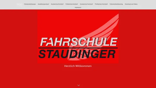 Website Screenshot: Fahrwerk Fahrschule Staudinger - Willkommen bei der Fahrschule Staudinger (Kirchdorf/Krems, Vorchdorf) - Date: 2023-06-22 15:00:42